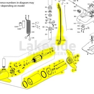 Alternative view of 2886032 Minn Kota 70 LB Lower Unit Assembly w/Prop Kit