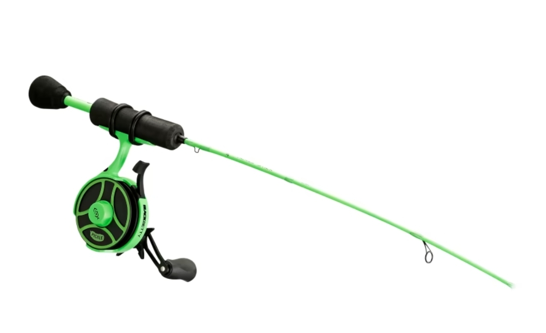 13 Fishing Radioactive Pickle Inline Ice Fishing Combo - Image 2