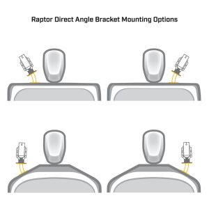 Alternative view of Raptor Direct Mount Angle Bracket, White 1810376
