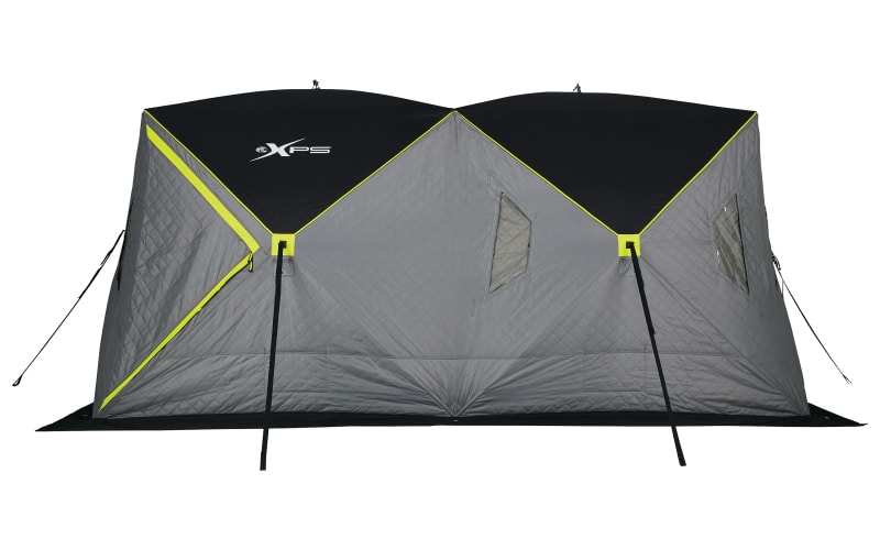 Bass Pro Shops XPS Wide-Bottom Insulated Ice Shelter-Black/Gray