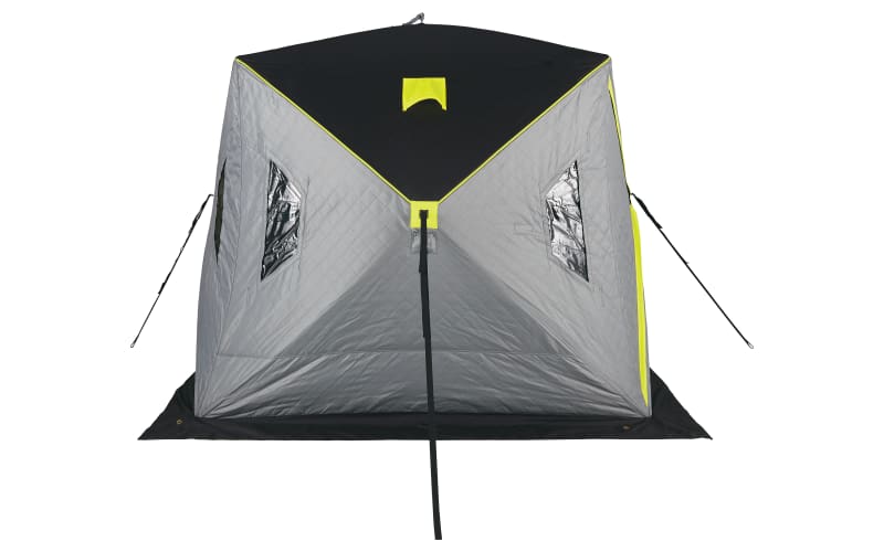 Bass Pro Shops XPS Wide-Bottom Insulated Ice Shelter-Black/Gray