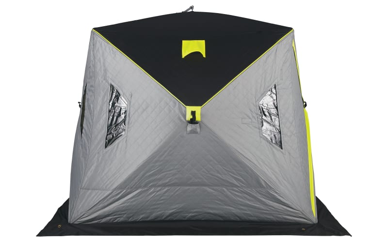 Bass Pro Shops XPS Wide-Bottom Insulated Ice Shelter-Black/Gray