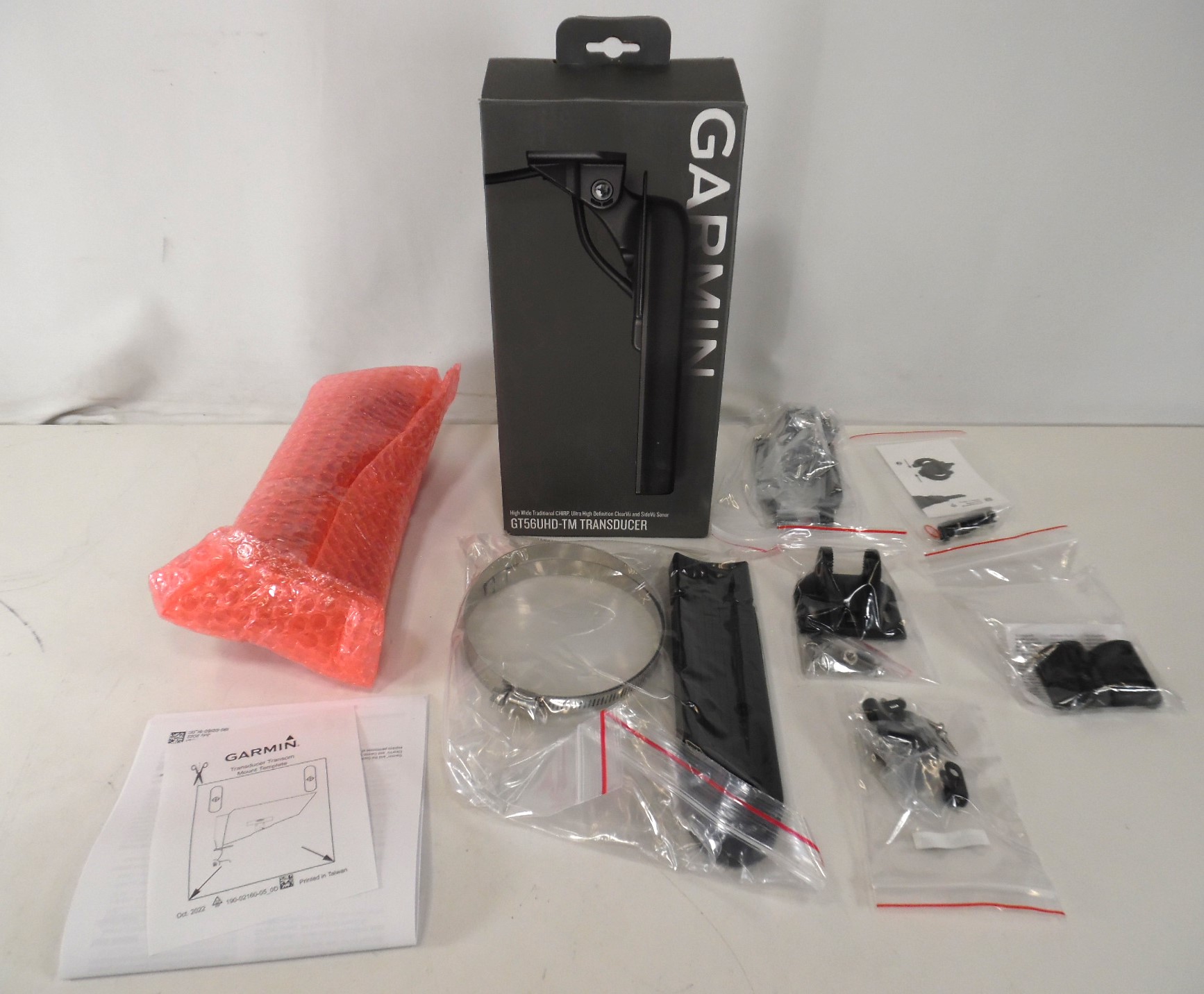 Garmin 010-13073-00 GT56UHD-TM Transom Mount All-In-One Transducer NEW In BOX