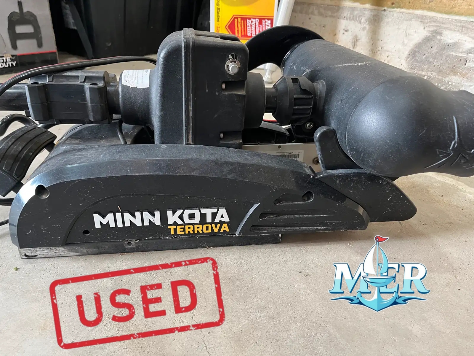 USED Minn Kota Terrova Trolling Motor – 112 lb Thrust, 72" Shaft, MEGA Down Imaging - Image 3