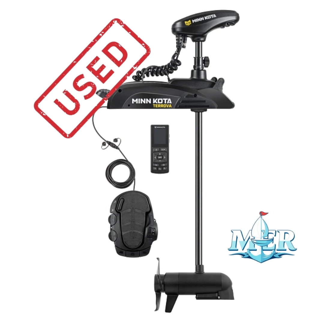 USED Minn Kota Terrova Trolling Motor – 112 lb Thrust, 72" Shaft, MEGA Down Imaging